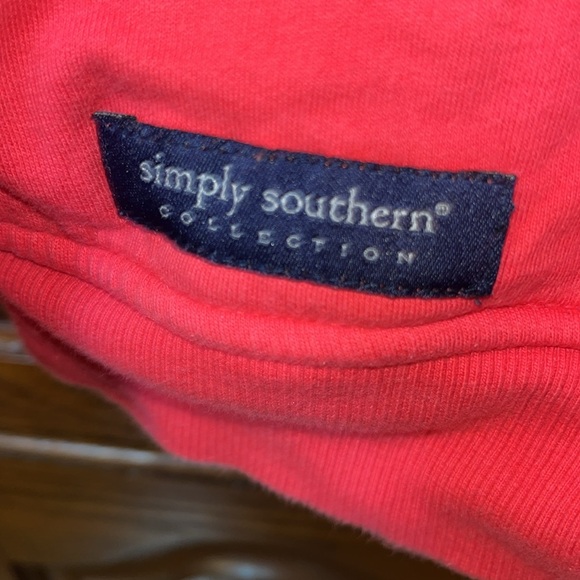 Simply Southern Collection Red Anchor Pattern zip sweatshirt Size XS - Picture 3 of 13